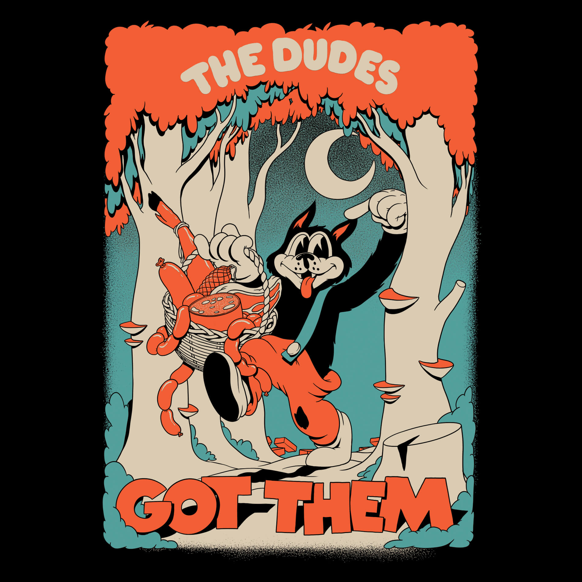 The Dudes & mcbess - Big Bad Wolf classic t-shirt premium