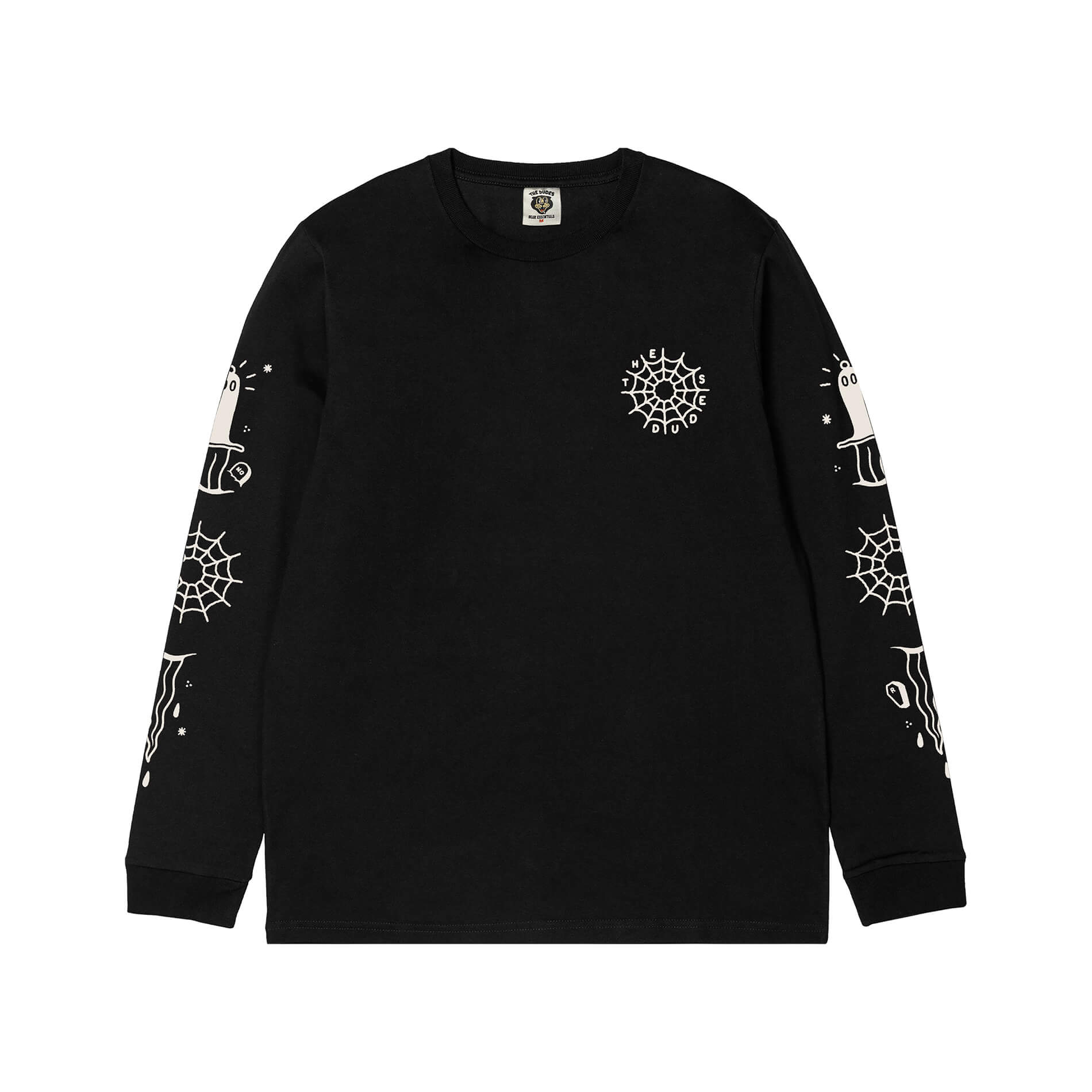 charbon LONG SLEEVE T-SHIRTS サイズM The Dudes & mcbess - Black Web classic t-shirt longsleeve