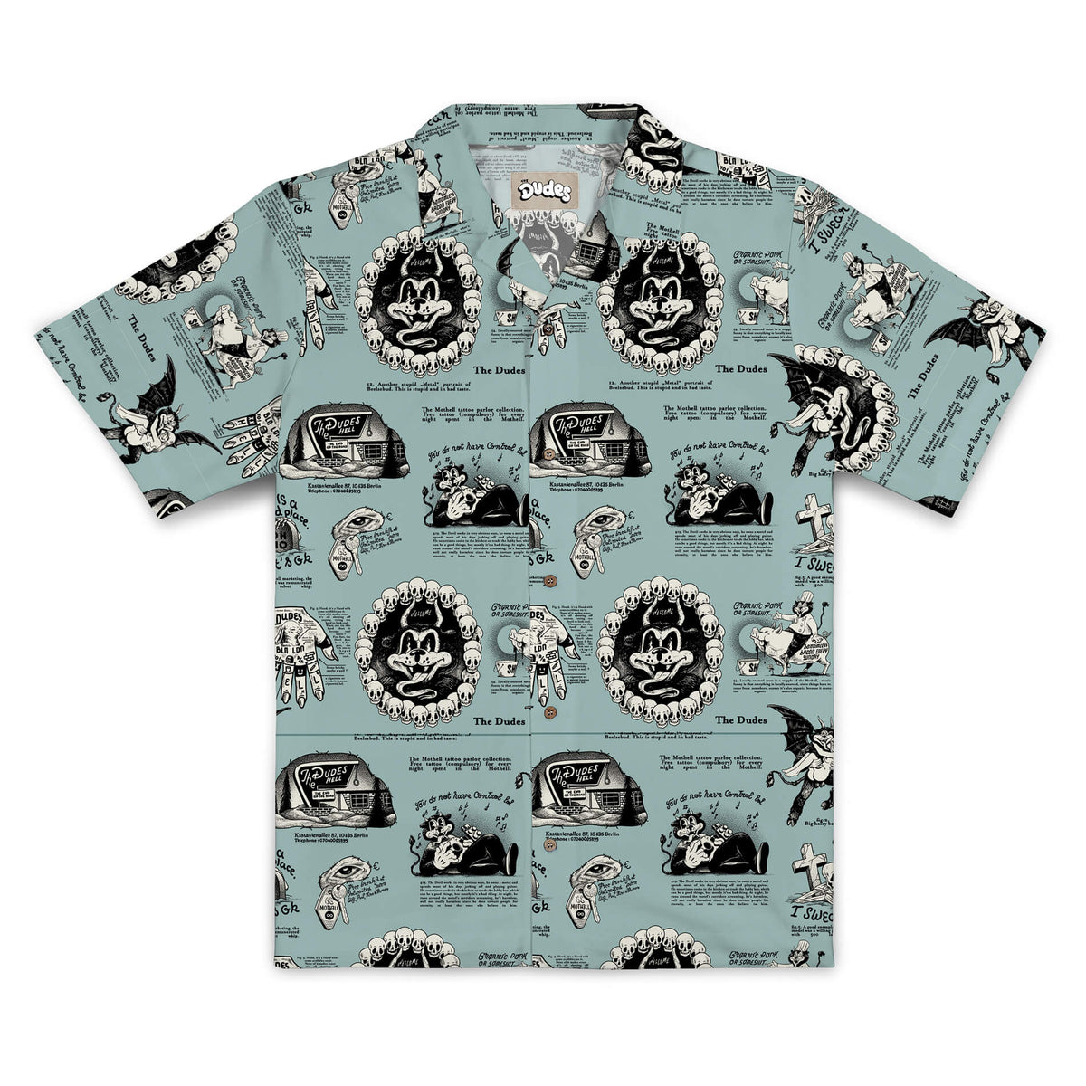 The Dudes & mcbess - Beelzebud Blues hawaiian shirt