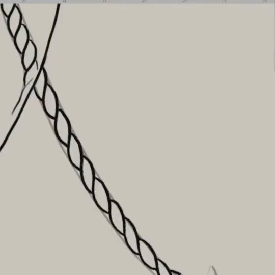 mcbess drawing a twisted rope